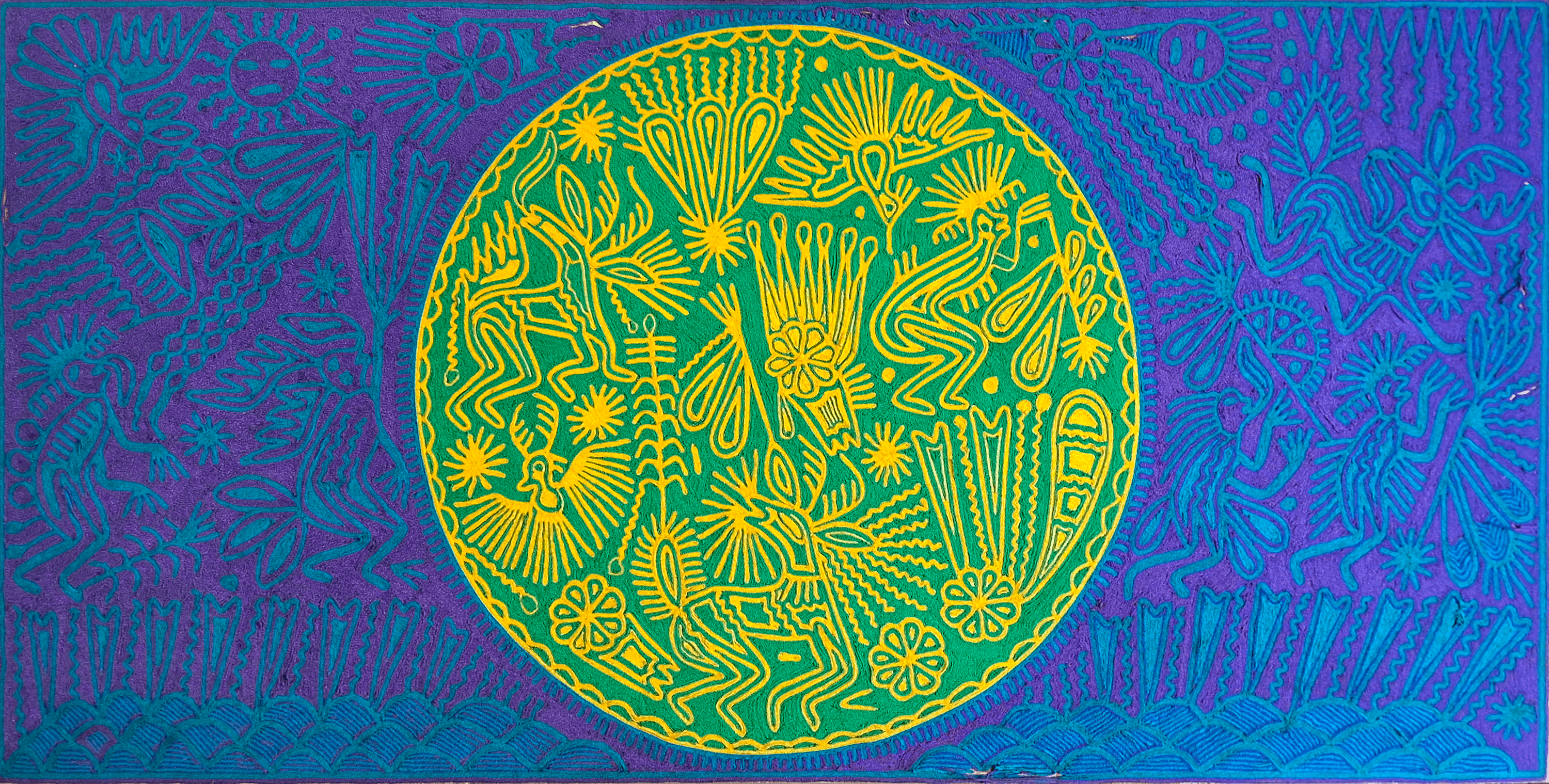 Cuadro Huichol 60cm x 120cm