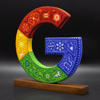Logos de Google en 3D con colores institucionales.