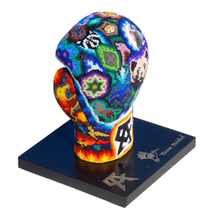 Guantes de box con del "Canelo" Álvarez con chaquiras