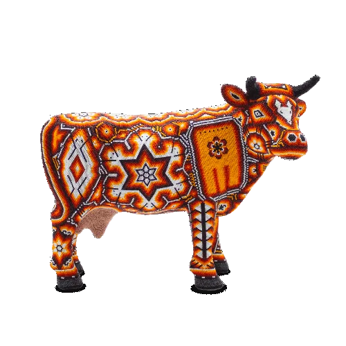 Figura de vaca huichol